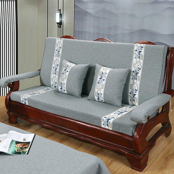 四季棉麻实木沙发垫红木质坐垫带靠背春秋联邦椅加厚海绵防滑垫子,居家布艺,沙发垫,淘宝优惠券,粉丝福利购,淘宝优惠卷