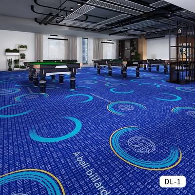 台球厅地毯专用满铺桌球室球房全整E铺台球室定制印花阻燃防火隔