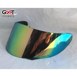 GXT全盔揭面盔358 镜片透明防雾黑色镀银色镀彩色 902头盔底座