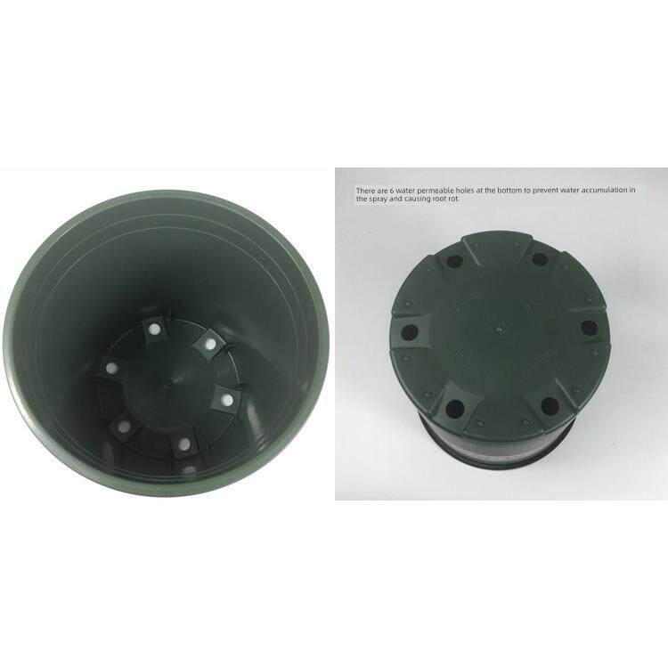 第二代新加厚Pp塑料花盆绿萝卜兰透气防腐根短胖加仑花盆