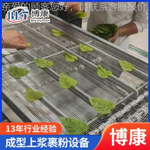 苔天塔妇罗翠叶上浆机WMC 海单挂糊机薯淋 桑叶上浆油炸流面水线