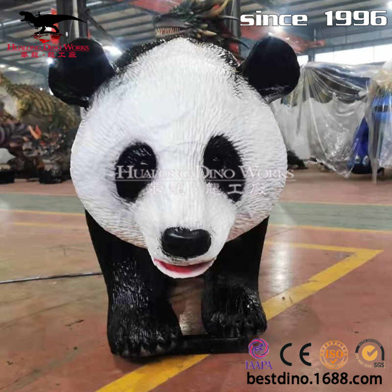 仿真机械电动熊猫模型制作工厂景区游乐园商场活动装饰品摆件模型