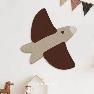 幼儿园墙上装 饰品教室背景墙布置3d立体自粘挂件墙面遮丑毛毡挂画