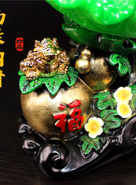 玉白菜摆件招财葫芦摆设客厅电视酒柜办公M室桌工艺装饰品开业礼