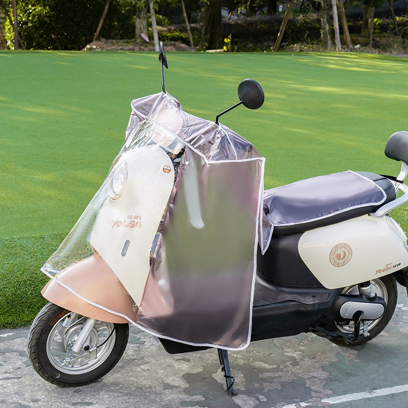 电动车防雨罩四季通用防水透明前挡风通用防P尘罩车头中控防雨罩