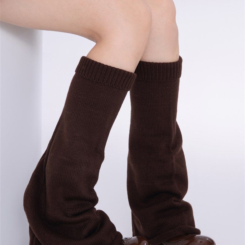 抵达一楼 阔腿显瘦喇叭腿s套jk日系堆堆袜针织袜套y2k辣妹亚文化