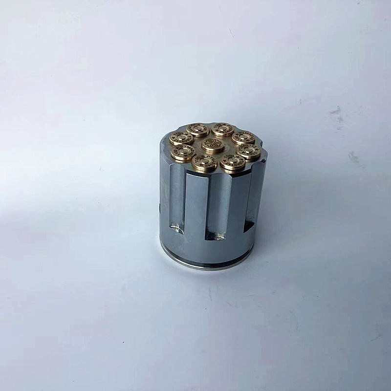 304不锈钢金属轴m承旋转左轮子弹笔座笔插办公桌玩多功能加厚笔筒