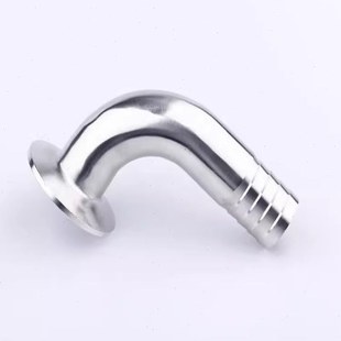 304不锈钢90度快装皮管弯头卫生级卡箍软管水嘴格林弯管宝塔接头