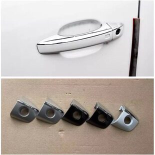 适配奥迪A4L Q5主驾开车门外拉手小盖把手扣门锁盖带孔钥匙盖壳罩