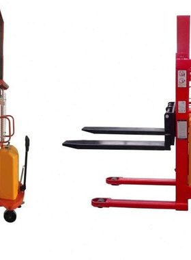 EY-SEM1030半电动升降叉车1.5吨1T1.5T电动堆车升车堆垛3米2m