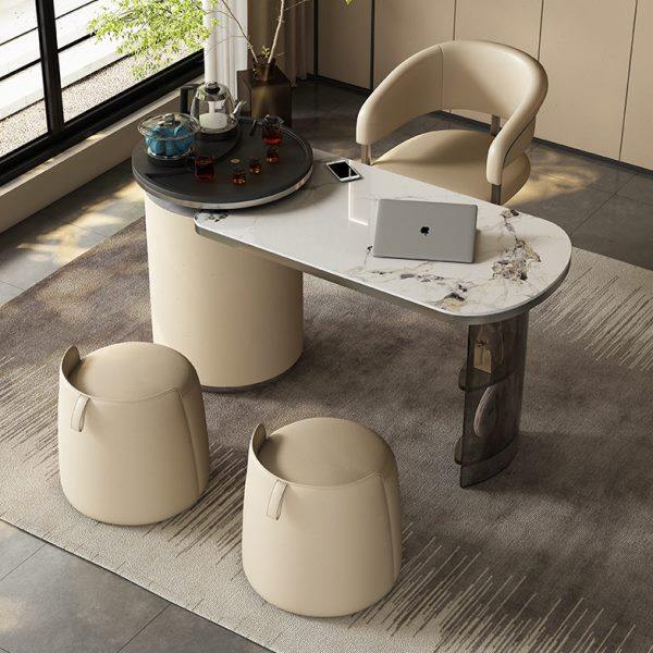 现轻奢阳台端岩板功夫亚克力茶台简约小户型家用泡茶桌椅组合,商业/办公家具,茶台/茶桌,淘宝优惠券,粉丝福利购,淘宝优惠卷