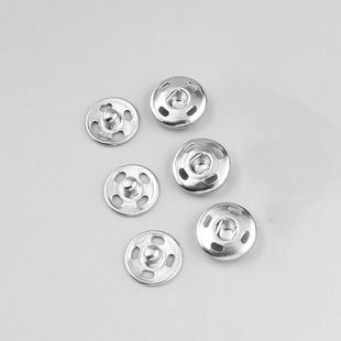 缝纫衣服按扣扣子暗扣扣金属子母扣纽扣 纸卡金属AH1pq801 暗扣