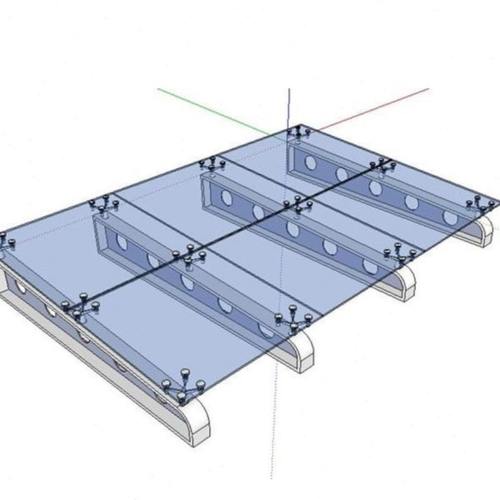 户外钢化夹胶玻璃雨棚6+1.14+6玻璃爪件雨蓬工程安装防雨防水雨蓬