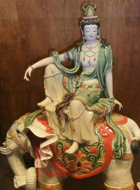 陶瓷工艺品 石湾公仔 自在观音 菩萨