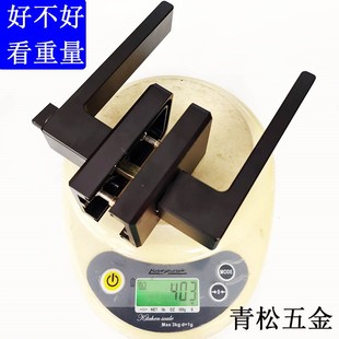 极窄卫生a间铝合金门锁浴室淋浴房50*80小方双玻通用把手玻璃门锁