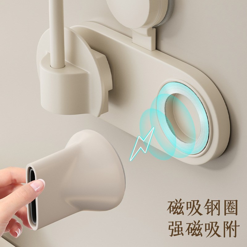 吸盘懒人吹风机支架解放双手置物免手持拿风筒固定V器电吹风带磁