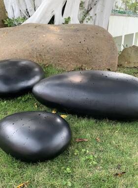 室外玻璃纤维水滴卵石雕塑售楼处酒店商场石材艺术泳池装饰摆件