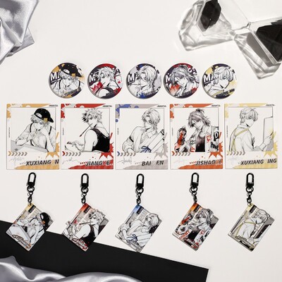 谷知谷知 猫耳FM Inspired Sketch系列  挂件 合影卡 吧唧