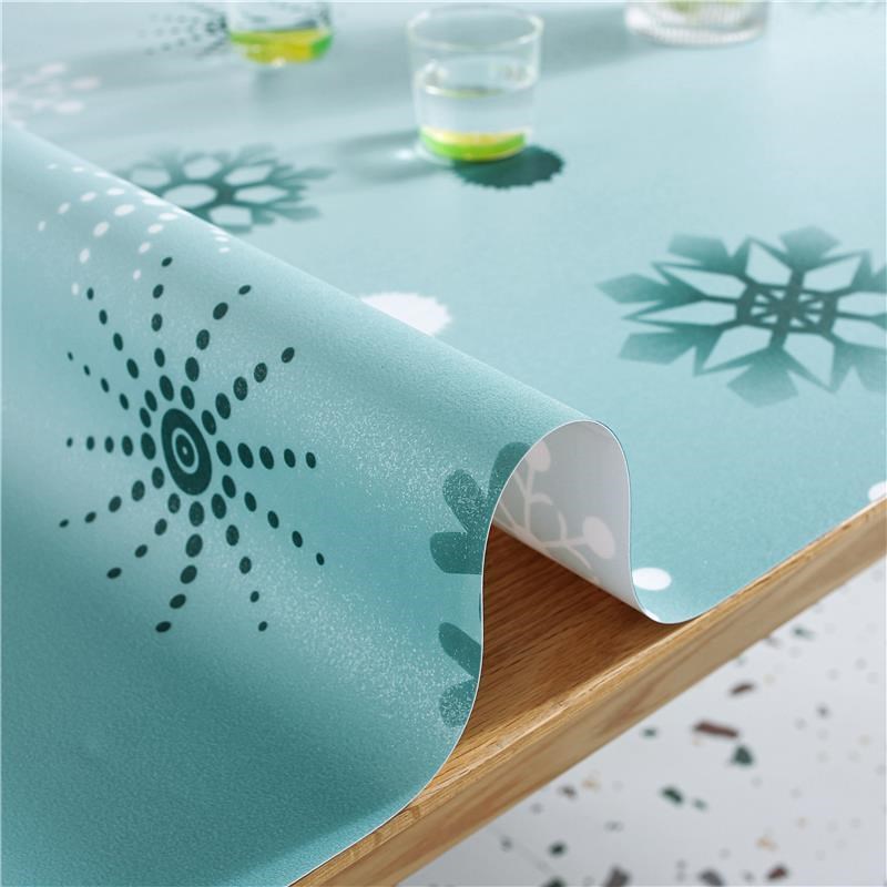 德国品质b水晶板带花桌布防水防烫塑料透明家用吃饭桌垫台垫磨砂