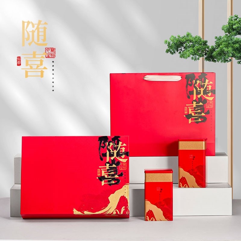 新款半斤一斤装茶k叶罐铁罐礼盒通用红茶绿茶散茶茶叶包装盒空礼