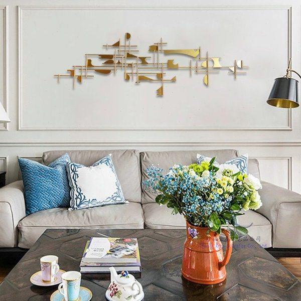 简约壁饰家居墙面装饰沙发背景挂件创意铁艺几何图案挂饰门厅样板,家居饰品,壁饰,淘宝优惠券,粉丝福利购,淘宝优惠卷