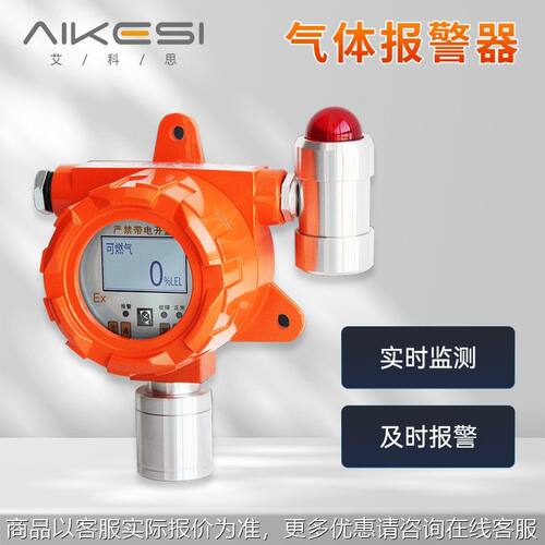 可燃甲烷氧气一氧化碳硫化氢煤气瓦斯喷漆房毒气气体报警器