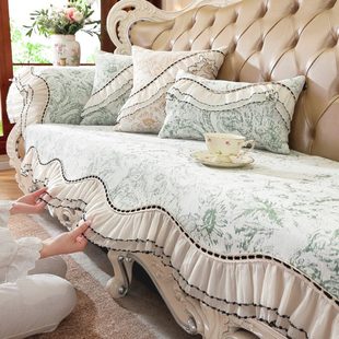 欧式 通用盖布 异形沙发垫2025新款 轻奢高级感防滑直排皮沙发垫四季