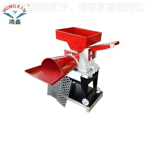 业鸿鑫5一00型两用铡草粉碎机多用途EZV畜体牧养殖机械粉碎铡草机