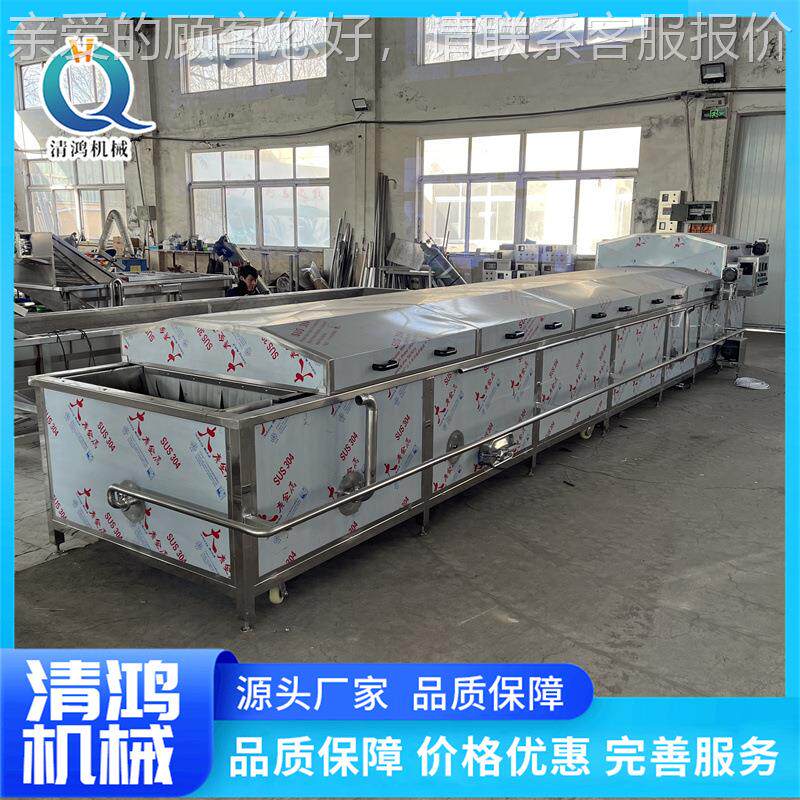 山野菜花蕨蒸漂烫机 豆角西蓝漂UIZ烫护色流水线菜 药材煮润药设