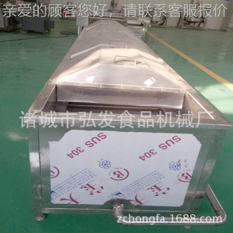用连式杀蒸煮续护色商机 HF-4000海产品预煮机 蔬菜漂烫青护色机