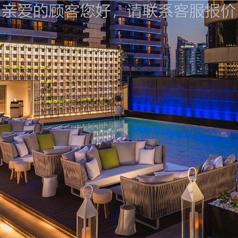 户外转阳角沙发椅办 公花防园室外台防水晒 绳编沙发茶几组696合,住宅家具,户外沙发,淘宝优惠券,粉丝福利购,淘宝优惠卷