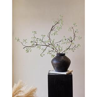 掬涵马桑果仿真花假花摆设干花花束客厅插花高级感侘寂风仿生花艺