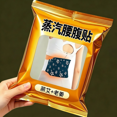 暖腰艾灸贴艾草热敷包暖腹腰部腹部蒸汽发热暖贴暖宝宝暖宫护腰带