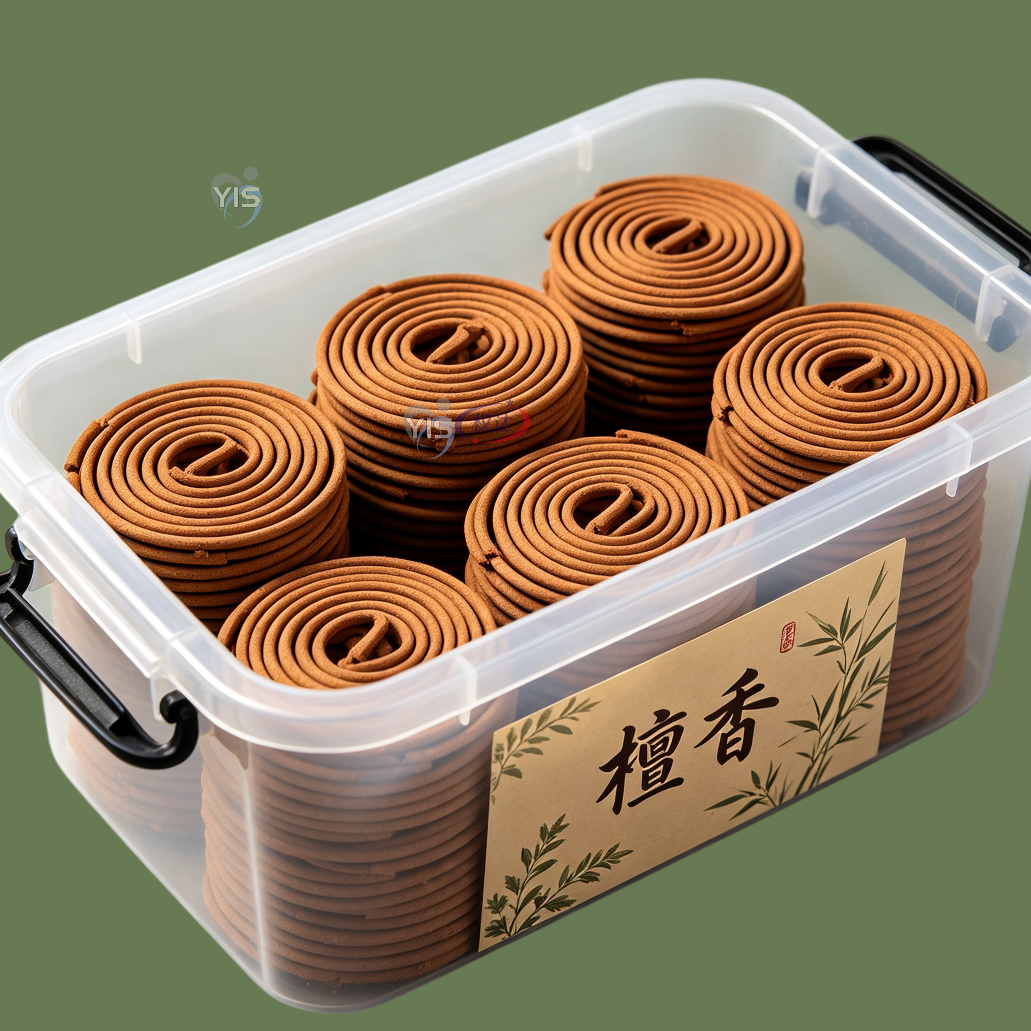 天然檀香薰沉香桂花香家用室内盘香持久熏香去味厕所除臭净化空气