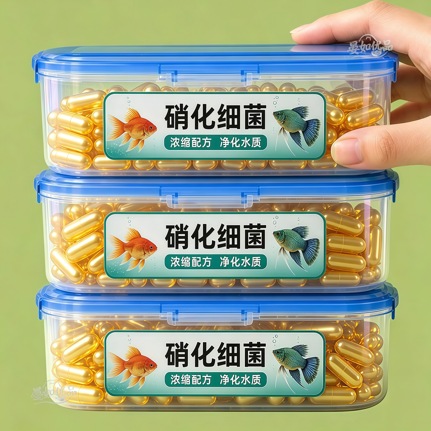 硝化细菌鱼缸专用净水剂胶囊养鱼净化水质消化培养活菌分解鱼粪便图片