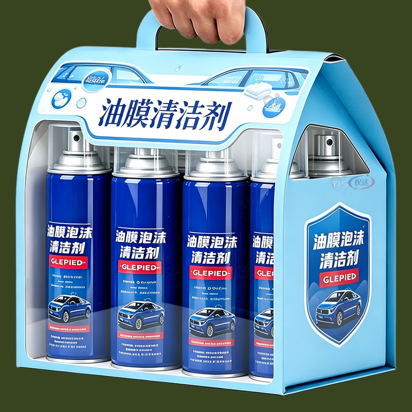 玻璃泡沫净护理车窗淡化雨天眩光