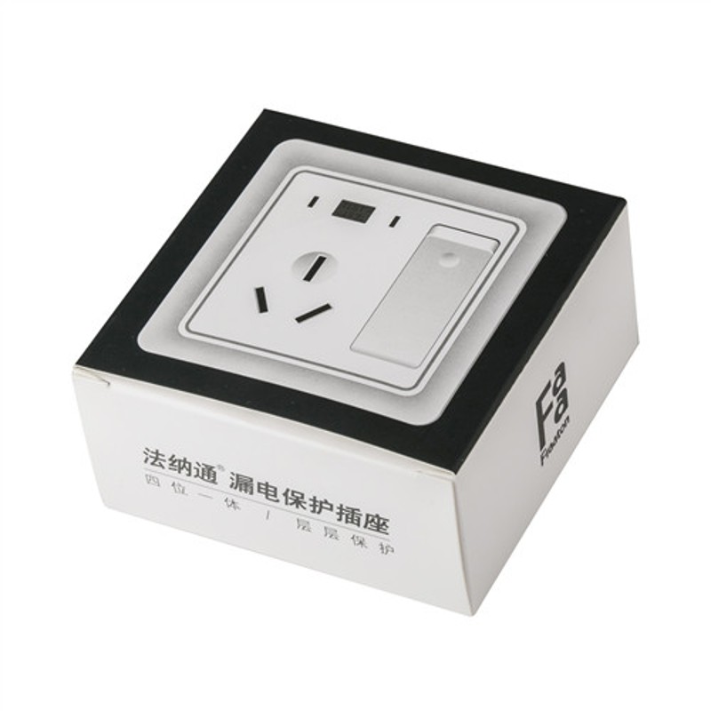 法纳通16A漏h电保护器空气开关挂式空调热水器带漏保插座插头 86