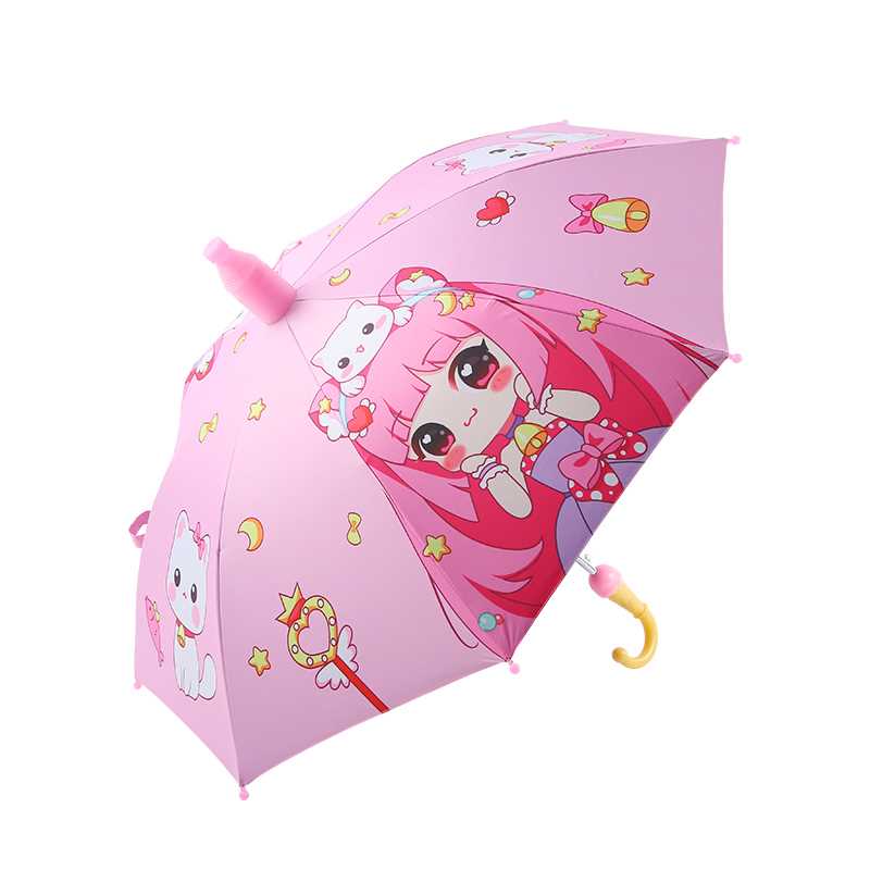儿童雨伞男女童幼儿园小孩宝宝小学生上学自Q动卡通晴雨两用伞