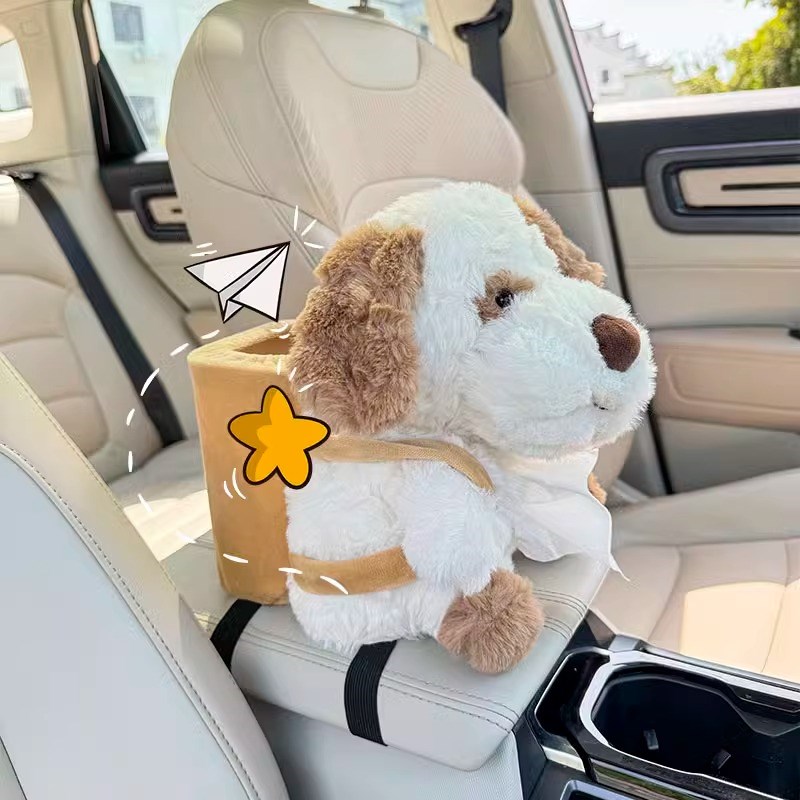 车载纸巾盒垃圾桶二合一汽车椅背收纳纸巾抽可爱扶V手箱座式抽纸