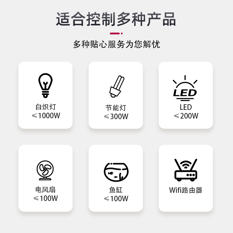 无线遥控开关220V单一二三路电灯具远程智能家用卧U室吸顶灯控制