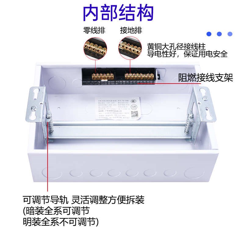 用盖电位箱1614空气开关暗回路装盒F子箱面板箱配电箱体配电-家用