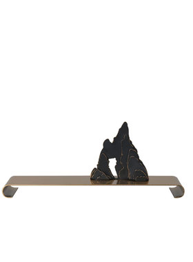 新中式家居软装饰品金属样板房间桌面茶J几摆件艺术售楼处展厅摆