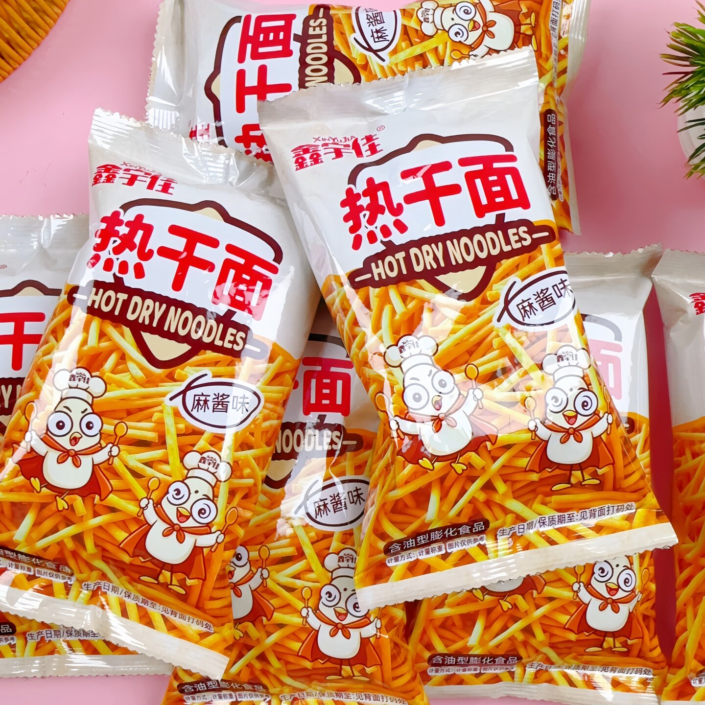 鑫宇佳热干面麻酱辣味袋装零食图片