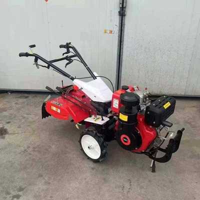 农用手扶微耕机旋耕机 大棚果园家用小型耕地机 186柴油微耕机