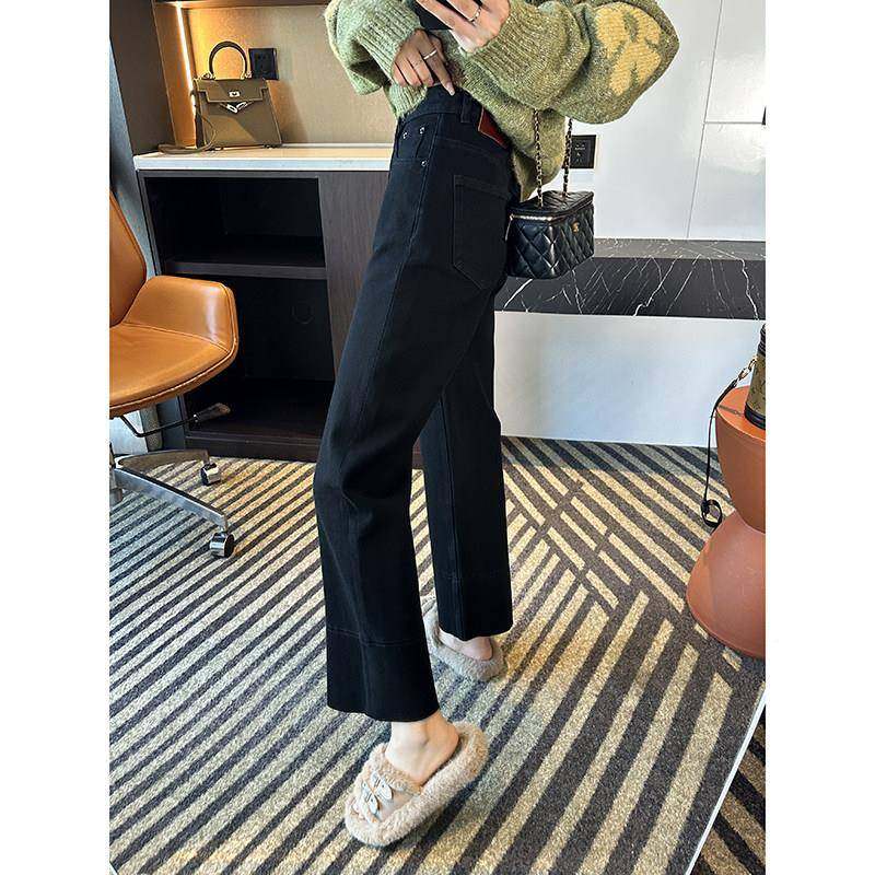 筒店镇王牌！直直腿~复阔腿牛80G24Q09仔裤古女2025春季宽松高腰,女装/女士精品,牛仔裤,淘宝优惠券,粉丝福利购,淘宝优惠卷