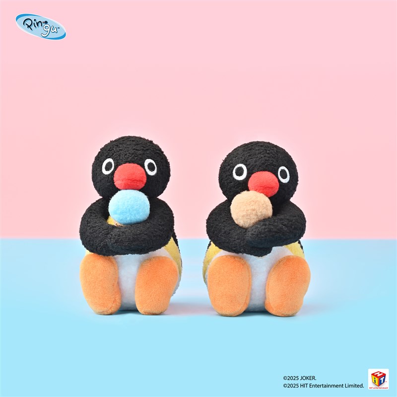 山莫pingu企鹅挂件冰淇淋巧克力草莓甜筒可爱毛绒小玩偶包包挂饰