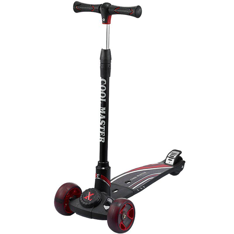 佐卡伊大童男折叠滑板车大号6-8-10-12岁以上儿童女校园代步闪光