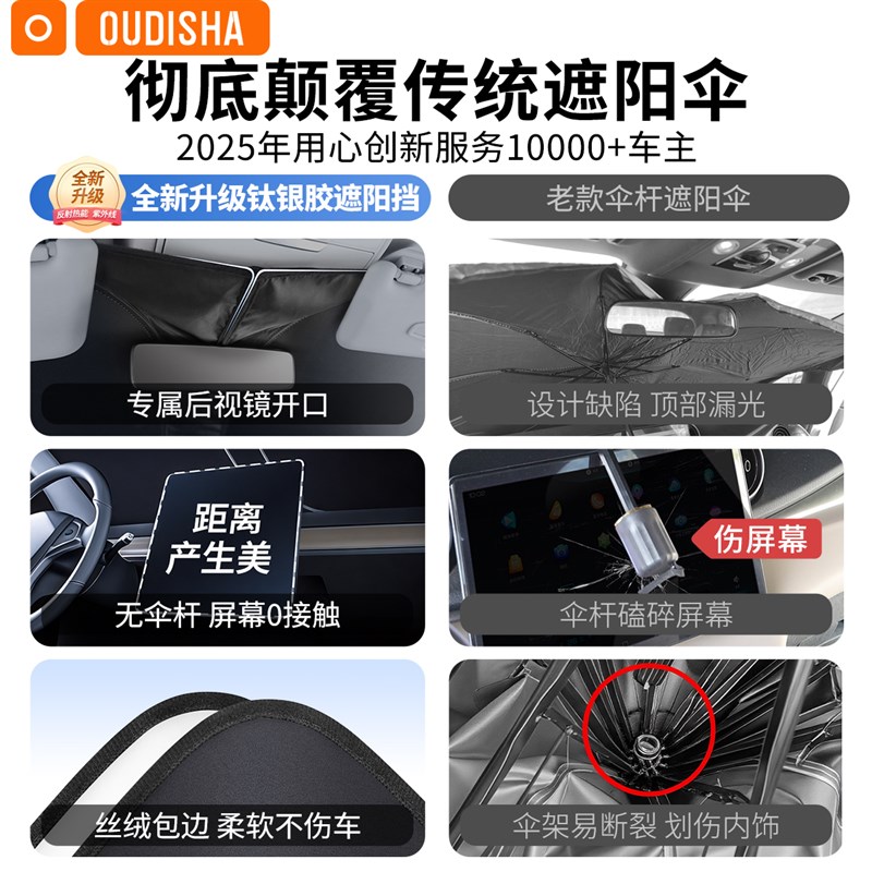 比亚迪秦L汽车防晒隔热遮阳挡车窗帘前挡风玻璃遮阳伞罩板罩