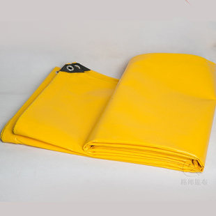 金黄色pvc刀刮布防雨布篷布防水防晒棚布加厚帆布推拉蓬顶布定做