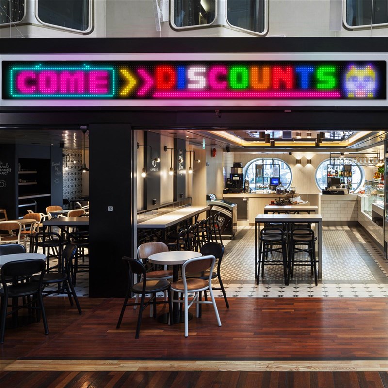 LED显示屏创意电竞氛围灯商店广告软屏DIY编辑滚动文字时钟装饰灯